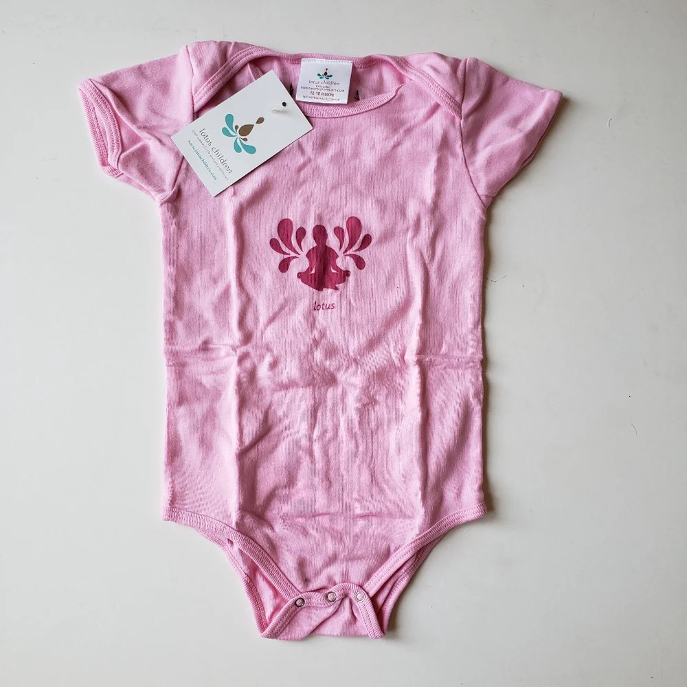 NWT Lotus Children Lotus Pose Onesie